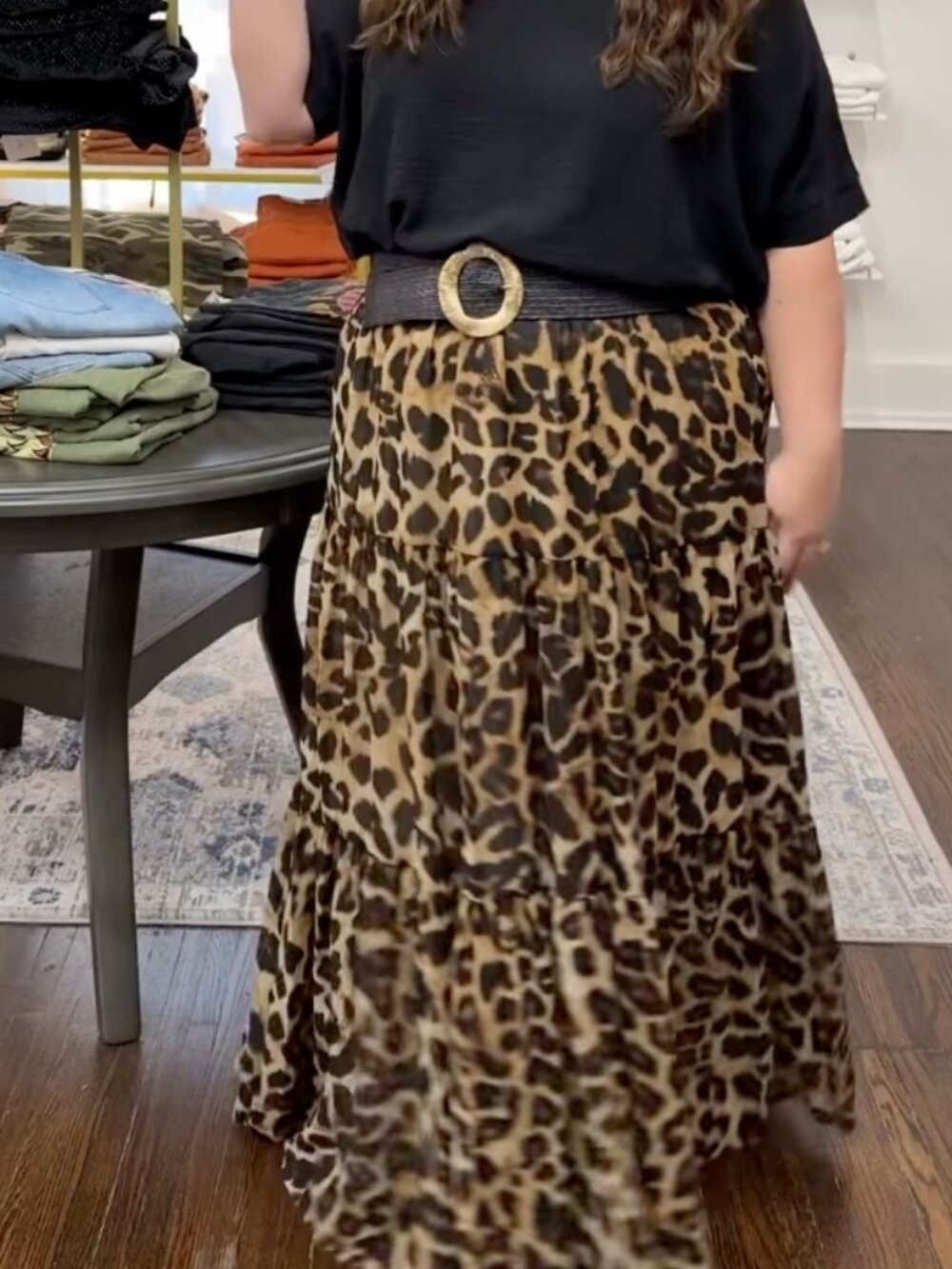 Flying Tomato Trinity Leopard Maxi Skirt - NWT - 1X